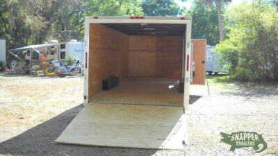 South Georgia Cargo 8.5x22 TA Trailer - White, Ramp, Side Door - Image 6