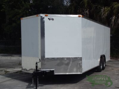 South Georgia Cargo 8.5x22 TA Trailer - White, Ramp, Side Door, 5K Axles - Image 2