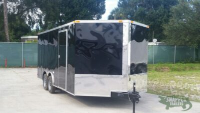 South Georgia Cargo 8.5x18 TA Trailer - Black, Ramp, Side Door - Image 13
