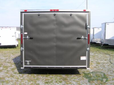 South Georgia Cargo 8.5x18 TA Trailer - Charcoal Gray, Ramp, Side Door - Image 6
