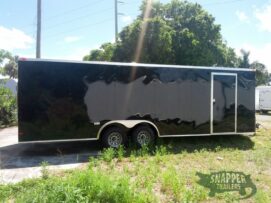 South Georgia Cargo 8.5x24 TA Trailer - Black, Ramp, Side Door