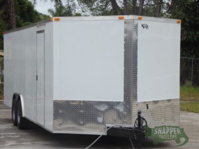South Georgia Cargo 8.5x24 TA Trailer - White, Ramp, Side Door - Image 12