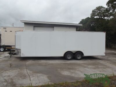 South Georgia Cargo 8.5x24 TA Trailer - White, Ramp, Side Door - Image 3
