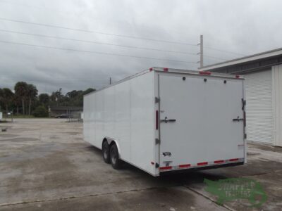 South Georgia Cargo 8.5x24 TA Trailer - White, Ramp, Side Door - Image 5
