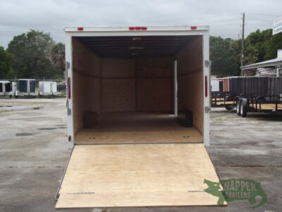 South Georgia Cargo 8.5x24 TA Trailer - White, Ramp, Side Door - Image 6