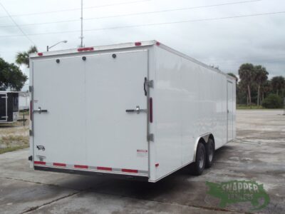 South Georgia Cargo 8.5x24 TA Trailer - White, Ramp, Side Door - Image 9