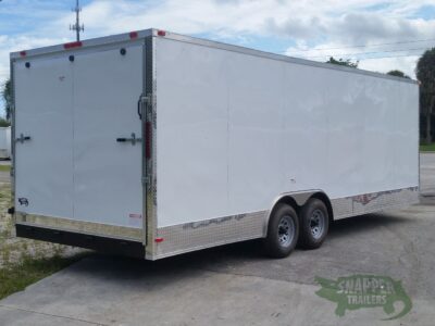 South Georgia Cargo 8.5x24 TA Trailer - White, Ramp, Side Door, 5K Axles, Extra Height, Extra Roof Vent - Image 11