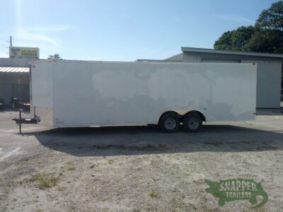 South Georgia Cargo 8.5x24 TA Trailer - White, Ramp, Side Door, 5K Axles - Image 3