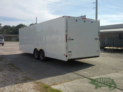 South Georgia Cargo 8.5x24 TA Trailer - White, Ramp, Side Door, 5K Axles - Image 5