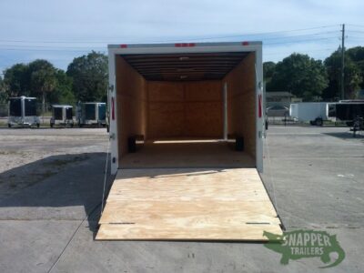 South Georgia Cargo 8.5x24 TA Trailer - White, Ramp, Side Door, 5K Axles - Image 6