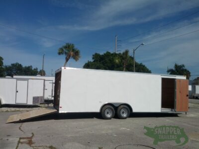 South Georgia Cargo 8.5x24 TA Trailer - White, Ramp, Side Door, 5K Axles - Image 10