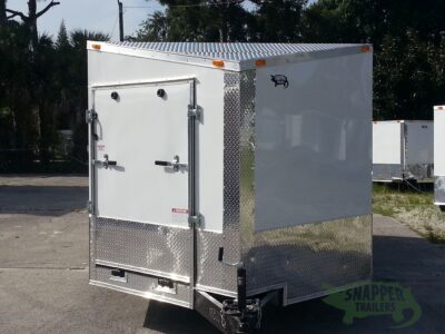 South Georgia Cargo 8.5x20 TA Trailer - White, Ramp, Ramp in Slanted V-Nose, Screwless, LED, D-Rings - Image 10