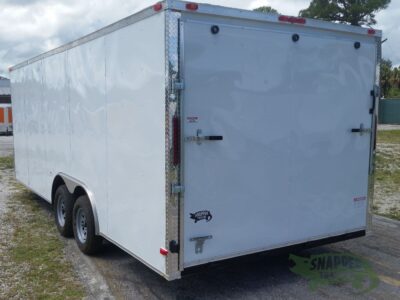 South Georgia Cargo 8.5x20 TA Trailer - White, Ramp, Side Door - Image 5