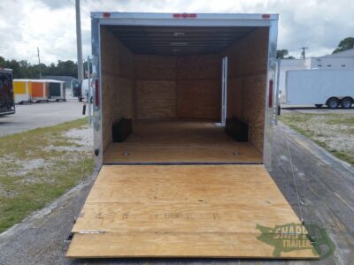 South Georgia Cargo 8.5x20 TA Trailer - White, Ramp, Side Door - Image 6