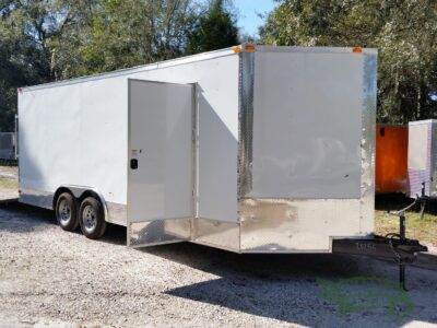 South Georgia Cargo 8.5x20 TA Trailer - White, Ramp, Side Door, Extra Height, ATP Wrap - Image 12