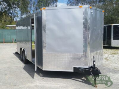 South Georgia Cargo 8.5x20 TA Trailer - Silver Frost, Ramp, Side Door, 5K Axles - Image 10