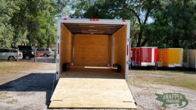 South Georgia Cargo 8.5x20 TA Trailer - White, Ramp, Side Door, 5K Axles, Flat Front - Image 6