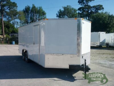 South Georgia Cargo 8.5x20 TA Trailer - White, Ramp, Side Door, 5K Axles - Image 12