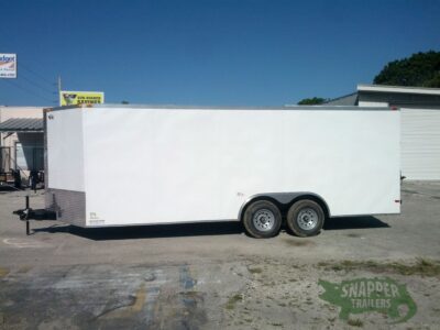South Georgia Cargo 8.5x20 TA Trailer - White, Ramp, Side Door, 5K Axles - Image 3