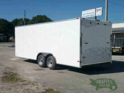South Georgia Cargo 8.5x20 TA Trailer - White, Ramp, Side Door, 5K Axles - Image 5