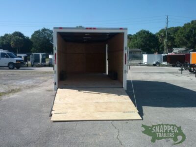 South Georgia Cargo 8.5x20 TA Trailer - White, Ramp, Side Door, 5K Axles - Image 6