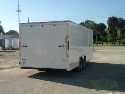 South Georgia Cargo 8.5x20 TA Trailer - White, Ramp, Side Door, 5K Axles - Image 9