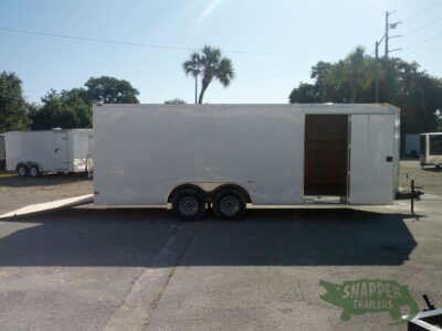 South Georgia Cargo 8.5x20 TA Trailer - White, Ramp, Side Door, 5K Axles - Image 10