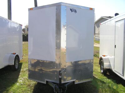 Quality Cargo 6x12 SA Trailer - White, Double Doors, Side Door, Extra Height - Image 13