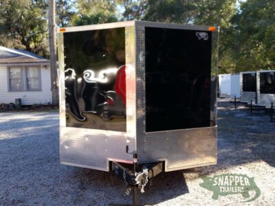 Quality Cargo 8.5x20 TA Trailer - Black, Ramp, Side Door, and D-Rings - Image 15