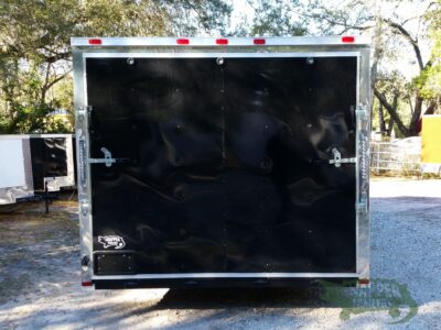 Quality Cargo 8.5x20 TA Trailer - Black, Ramp, Side Door, and D-Rings - Image 7