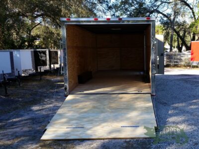 Quality Cargo 8.5x20 TA Trailer - Black, Ramp, Side Door, and D-Rings - Image 6
