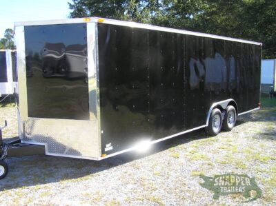 Quality Cargo 8.5x24 TA Trailer - Black, Ramp, Side Door, D-Rings, and 5K Axles - Image 2