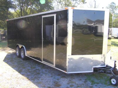Quality Cargo 8.5x24 TA Trailer - Black, Ramp, Side Door, D-Rings, and 5K Axles - Image 12