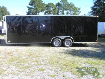 Quality Cargo 8.5x24 TA Trailer - Black, Ramp, Side Door, D-Rings, and 5K Axles - Image 3