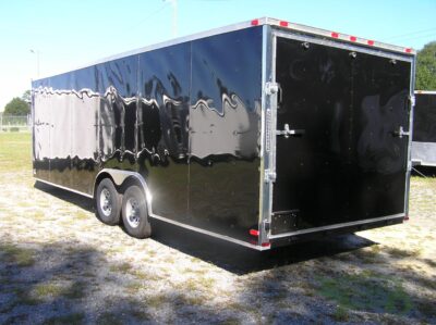 Quality Cargo 8.5x24 TA Trailer - Black, Ramp, Side Door, D-Rings, and 5K Axles - Image 5