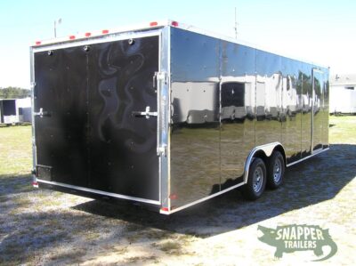 Quality Cargo 8.5x24 TA Trailer - Black, Ramp, Side Door, D-Rings, and 5K Axles - Image 9
