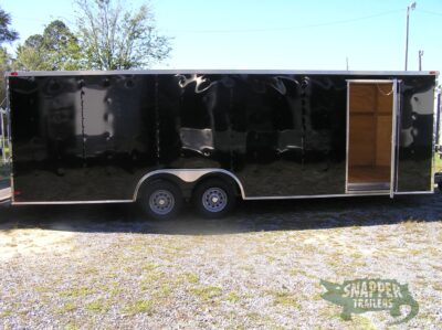 Quality Cargo 8.5x24 TA Trailer - Black, Ramp, Side Door, D-Rings, and 5K Axles - Image 10