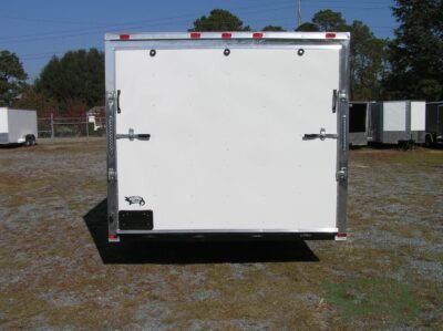 Quality Cargo 8.5x24 TA Trailer - White, Ramp, Side Door, D-Rings, 5K Axles, and Radials - Image 7