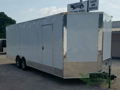 Quality Cargo 8.5x24 TA Trailer - White, Ramp, Side Door, D-Rings, 5K Axles, Extra Height - Image 13