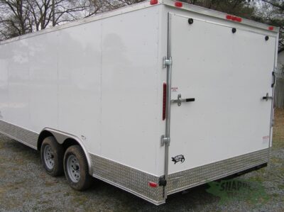 South Georgia Cargo 8.5x18 TA Trailer - White, Ramp, Side Door, ATP Trim - Image 5