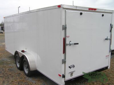 South Georgia Cargo 7x18 TA Trailer - White, Ramp, Side Door - Image 5