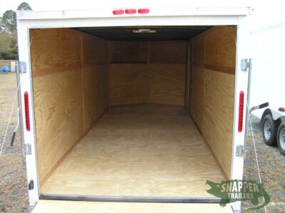 South Georgia Cargo 7x18 TA Trailer - White, Ramp, Side Door - Image 6
