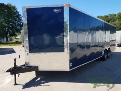 South Georgia Cargo 8.5x24 TA Trailer - Blue, Ramp, Side Door, 5K Axles - Image 2