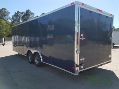 South Georgia Cargo 8.5x24 TA Trailer - Blue, Ramp, Side Door, 5K Axles - Image 4
