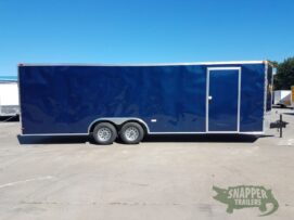 South Georgia Cargo 8.5x24 TA Trailer - Blue, Ramp, Side Door, 5K Axles