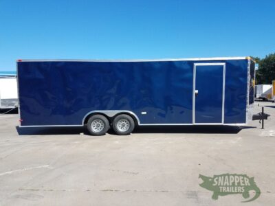 South Georgia Cargo 8.5x24 TA Trailer - Blue, Ramp, Side Door, 5K Axles