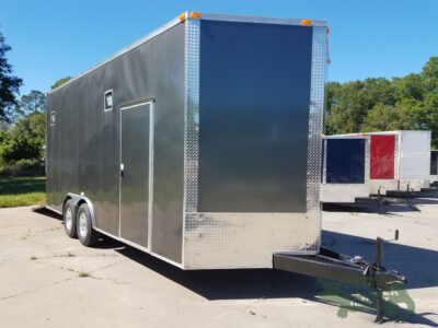 South Georgia Cargo 8.5x20 TA Trailer - Charcoal, Ramp, 7K Axles, Extra Height, Electrical, AC, Additional Options - Image 6