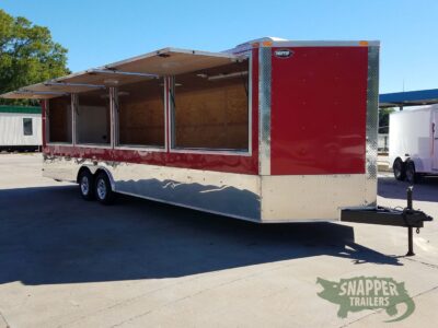 South Georgia Cargo 8.5x28 TA Trailer - Red, Concession Doors, AC, Electrical, Many Options - Image 9