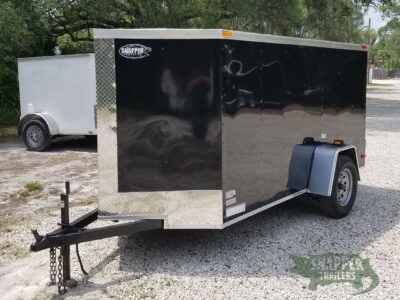 South Georgia Cargo 5x10 SA Trailer - Black, Double Doors - Image 3