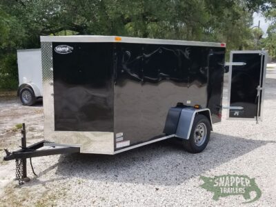 South Georgia Cargo 5x10 SA Trailer - Black, Double Doors - Image 2